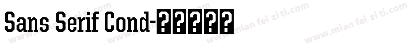 Sans Serif Cond字体转换